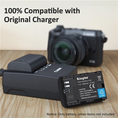 KingMa LP-E6 Battery For Canon EOS