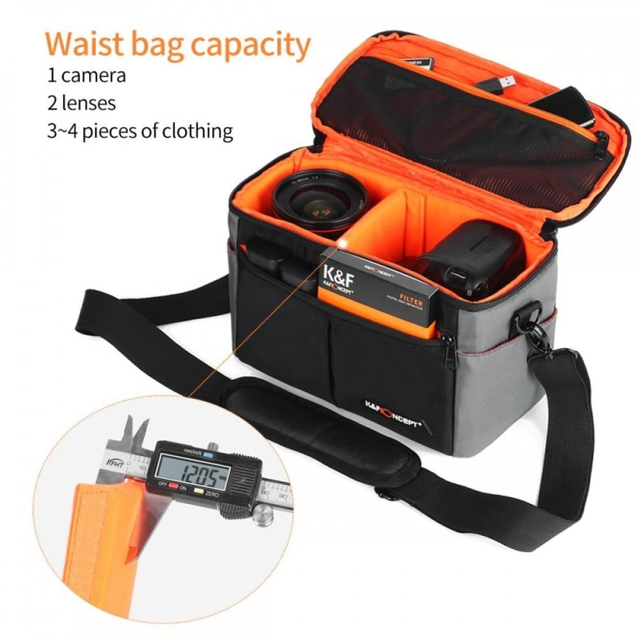 K&F Concept Multi-Functional Waterproof Large DSLR Camera Backpack with Tripod Holder & Laptop Compartment