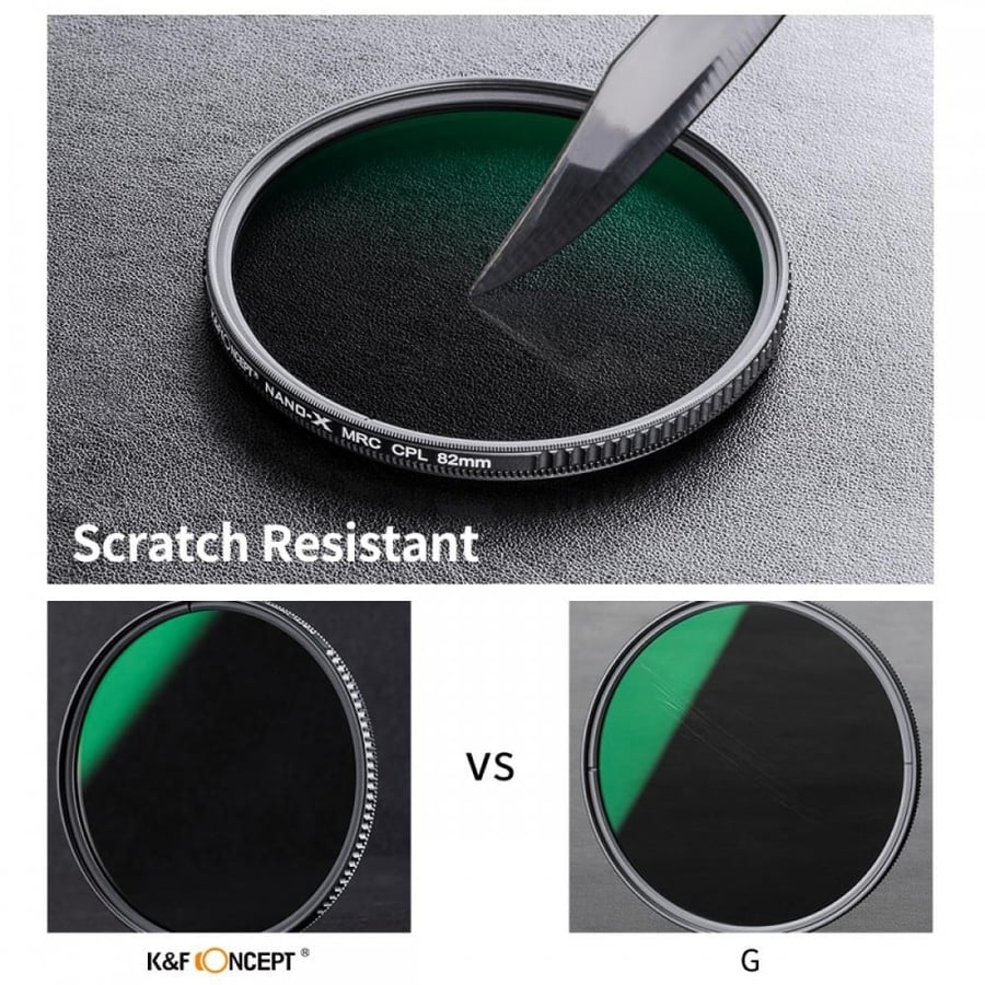 K&F Concept 62mm Nano X Multi-coated Polarized MRC Filter