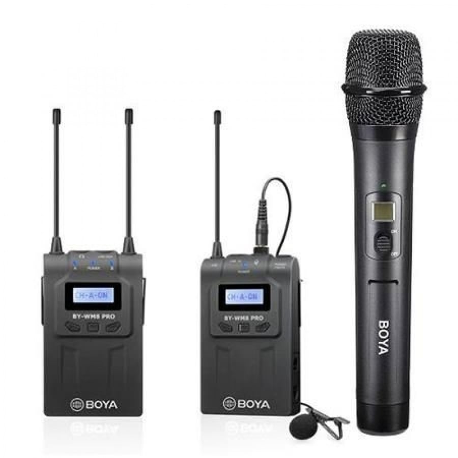 BOYA BY-WM8 PRO-K4 Two-Person Digital Wireless Omni Lavalier Microphone System for Lightning iOS Devices (2.4 GHz)