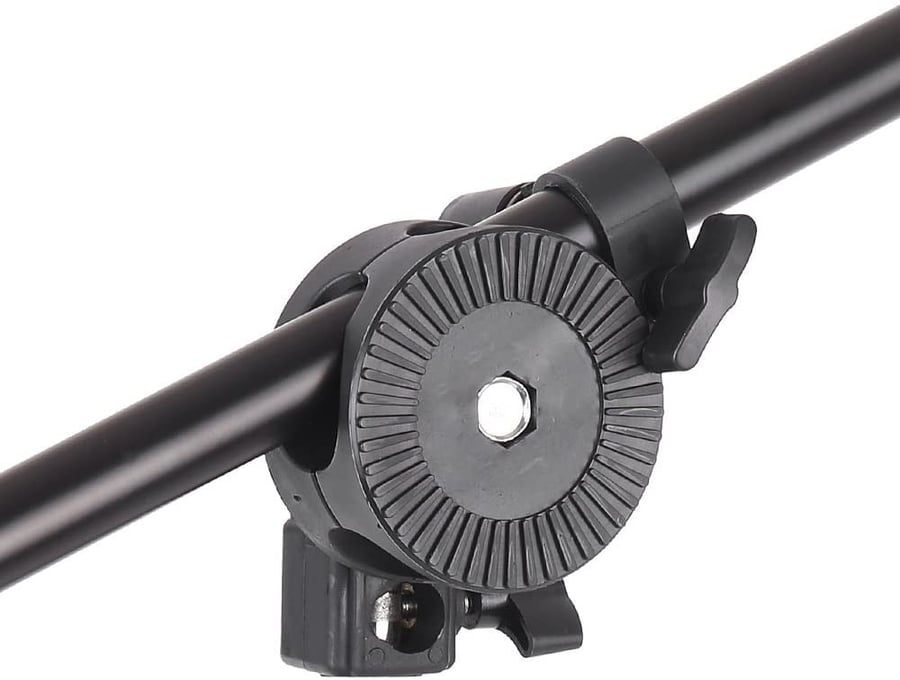 Extendable Reflector Diffuser Holder Stand Boom Arm Support withClip Flexible Swivel Grip Head Clamp