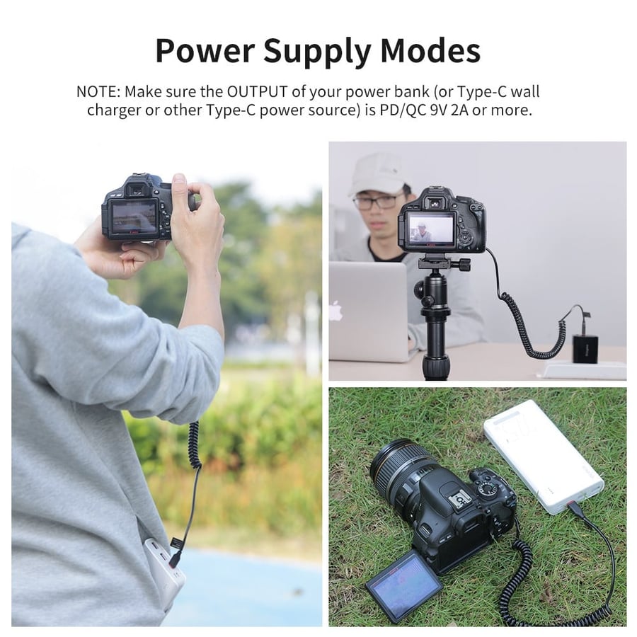 KingMa Portable LP-E8 Dummy Battery USB-C to LP-E8 Power Bank Adapter Power Supply for Canon