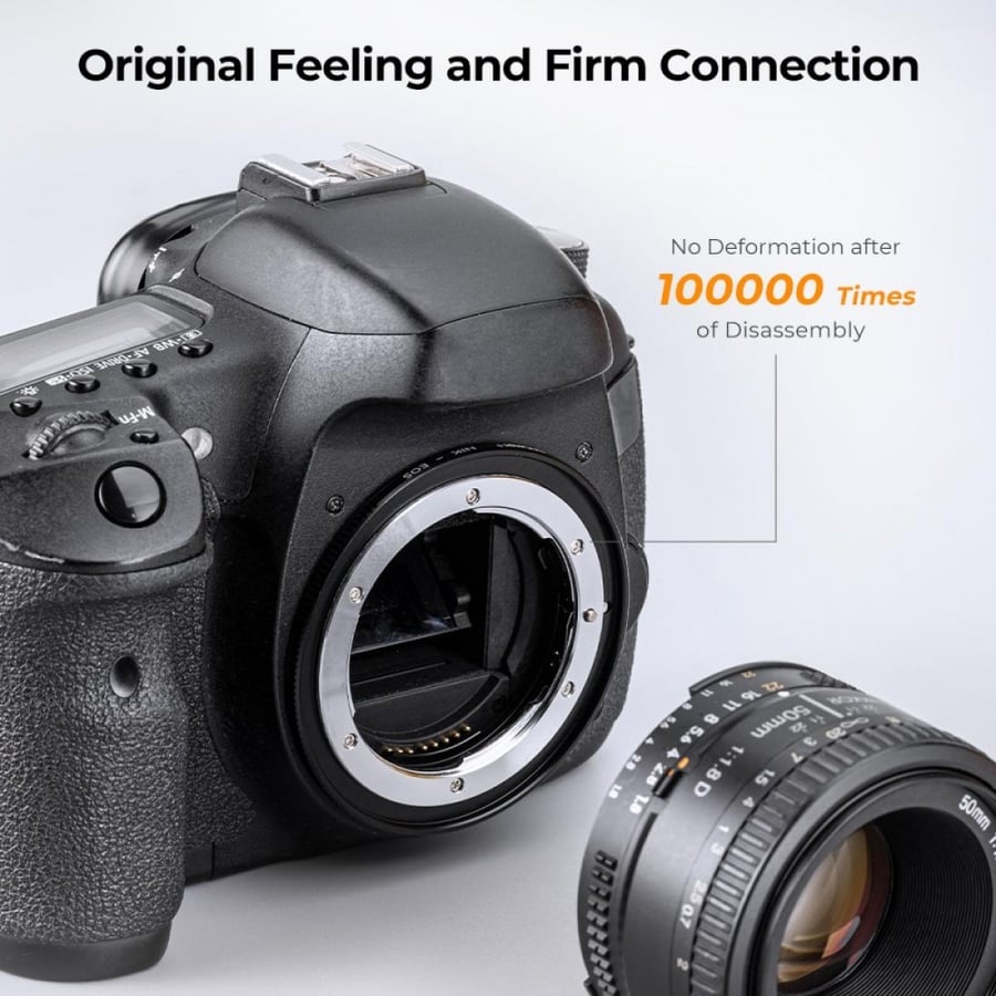K&F Concept Nikon F/AF AI AI-S Lens to Canon EOS EF EF-S Mount Cameras K&F Concept Lens Mount Adapter