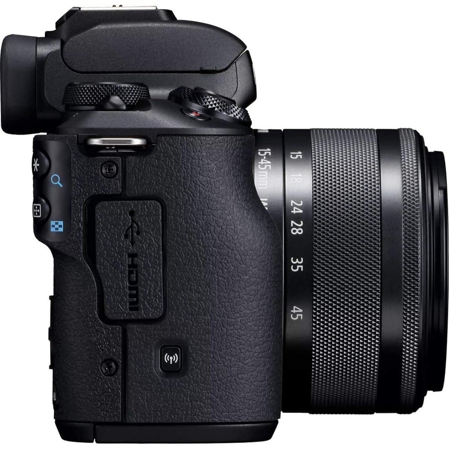 Canon Eos M50 Mark II Mirrorless Vlogging Camera Kit With Ef-M 15-45mm Lens, Black