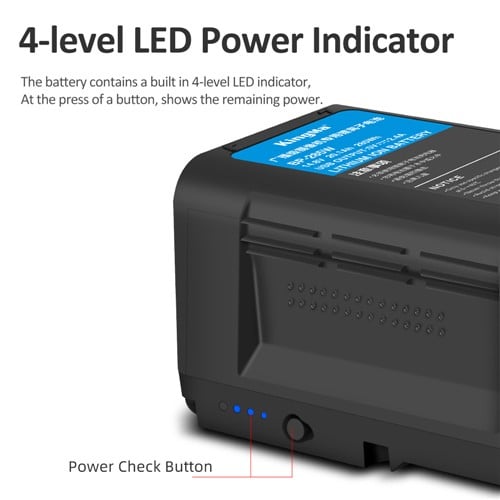 KingMa 20100mAh High Capacity V Mount Battery for Broadcast Video Camcorders and LED Lights