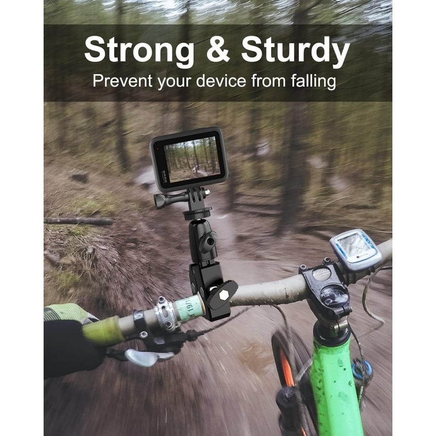 EXSHOW Motorcycle Mount for Action Cameras