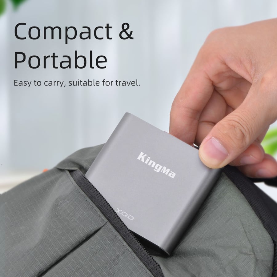 KingMa USB3.0 XQD Card Reader for Sony G/M Series, Lexar 2933x/1400x XQD Card
