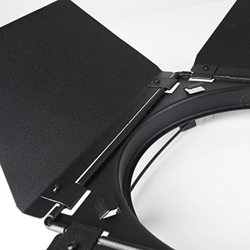 Godox BD-04 Barn Door and Honeycomb Grid and 4 Color Gel Filters