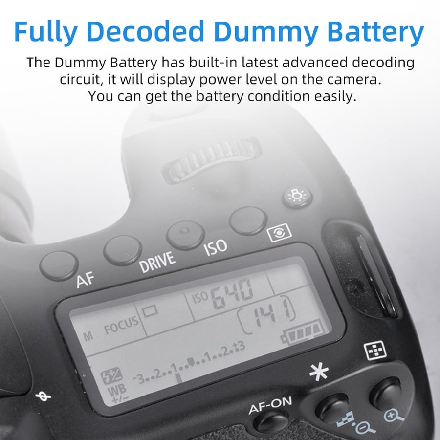 KingMa LP-E6 Dummy Battery kit Fast charger With AC Power Supply Adapter For Canon camera