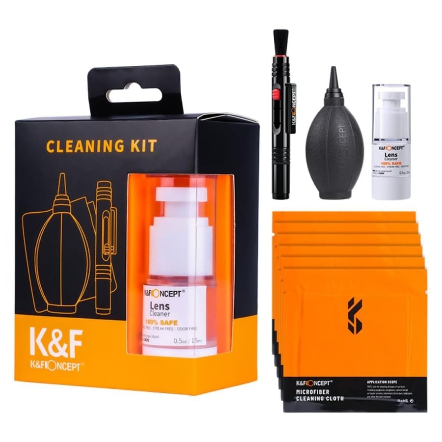 K&F Concept 4-In-1 Camera Lens Cleaning Pen Camera Lens Cleaning Kit for DSLR Camera