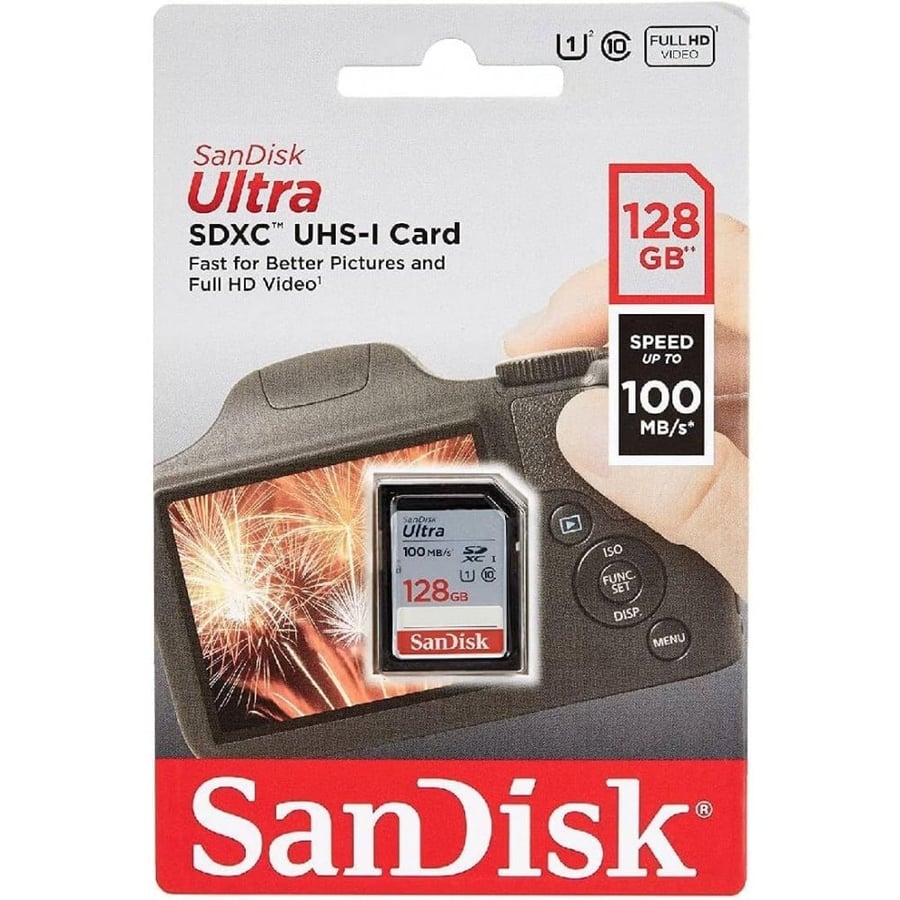 SanDisk 128GB Ultra SD Memory Card SDHC UHS-I Class 10