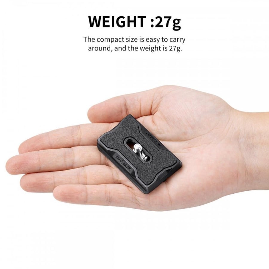 K&F Concept Aluminium Quick Release Plate with Standard 1/4" Screw for Arca Swiss Camera Tripod Ball Head