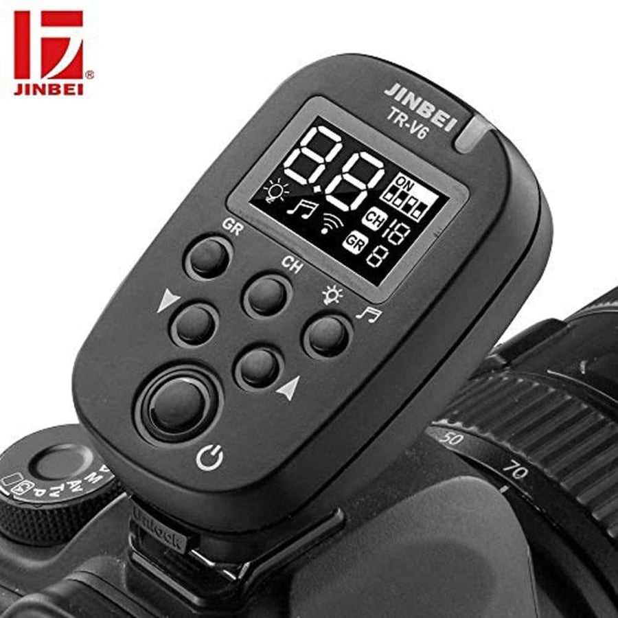 JINBEI TR-V6 2.4G Wireless Flash Trigger Transmitter Apply for JINBEI DM-6 DPEII-600 DPX-600 SPARKIII-400