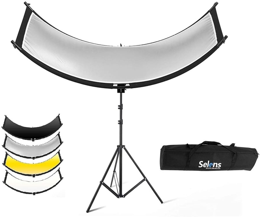 Selens 4 in 1 U-Shape Curved Light Reflector Kit 60 x 180 cm (without Light Stand)