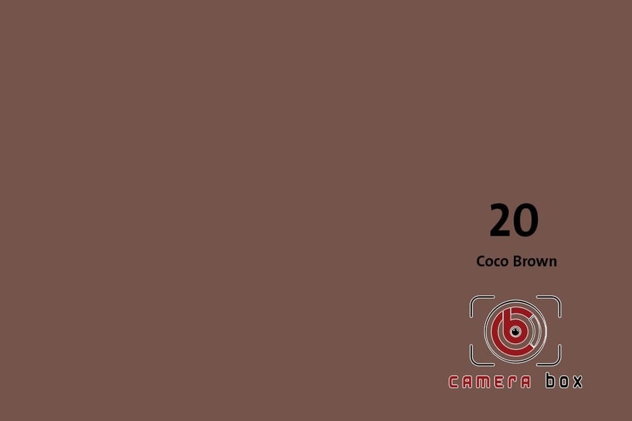 CameraBox #20 Seamless Background Paper (Coco Brown, 1.35 x 10m)