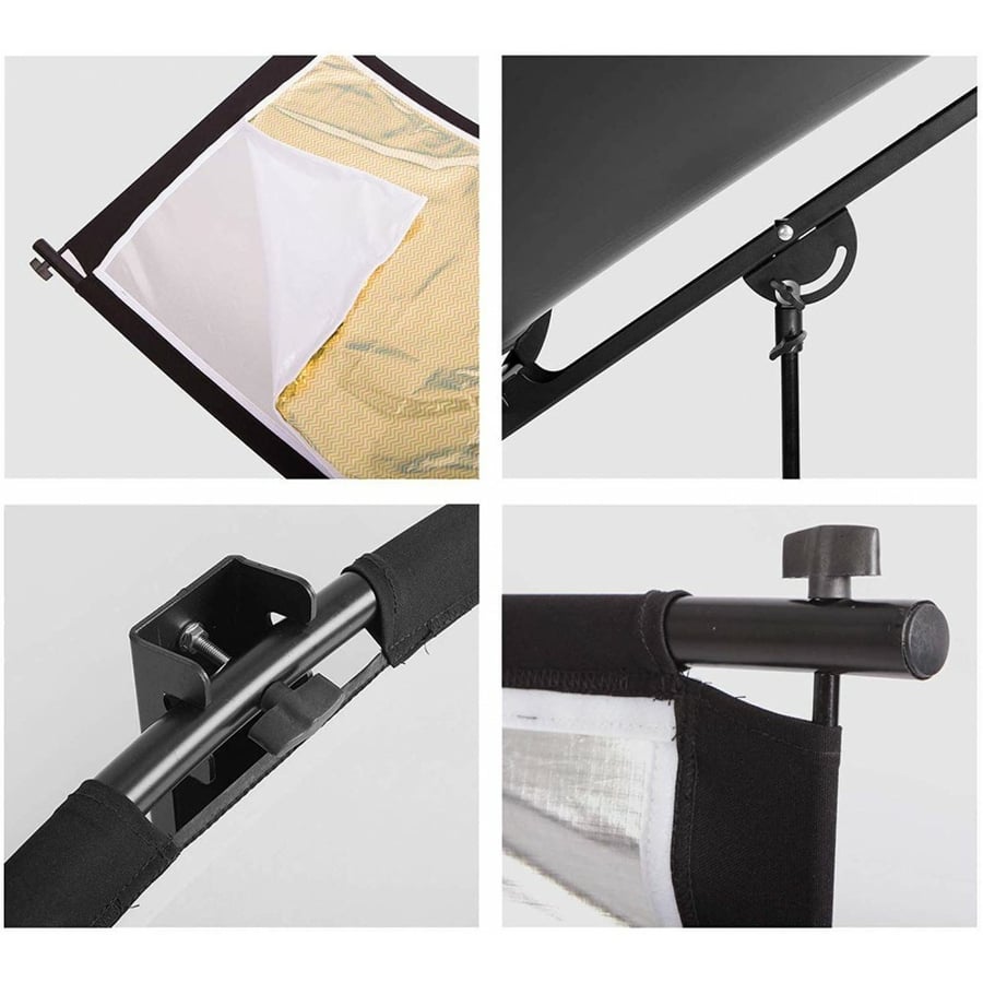 Selens 4 in 1 U-Shape Curved Light Reflector Kit 60 x 180 cm (without Light Stand)