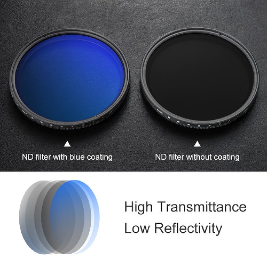 K&F Concept ND2-ND400 Blue Multi-Coated Variable ND Filter (62mm)