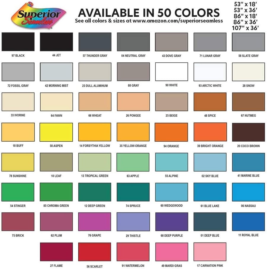 Superior Seamless Photography Background Paper, #17 Carnation Pink (1.35m x 11m)