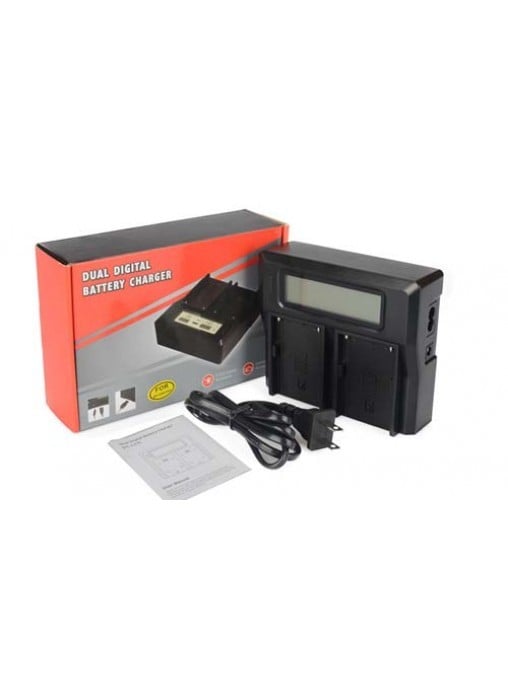 Proocam Camera Battery LCD USB Dual Charger for NP-970 NP-550 NP-570 NP-770 sony led battery