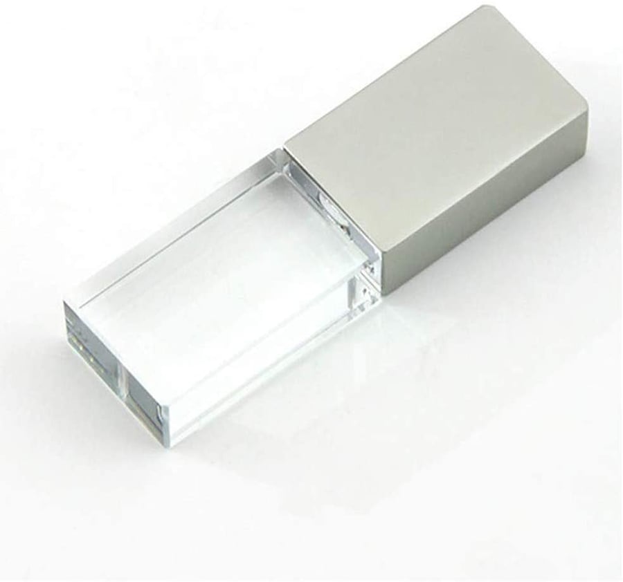 Silver Crystal Flash Drive, USB 64GB