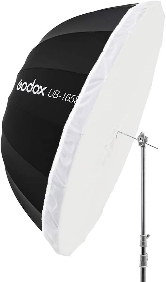 Godox Parabolic Umbrella Silver Black UB-165 CM With Diffuser