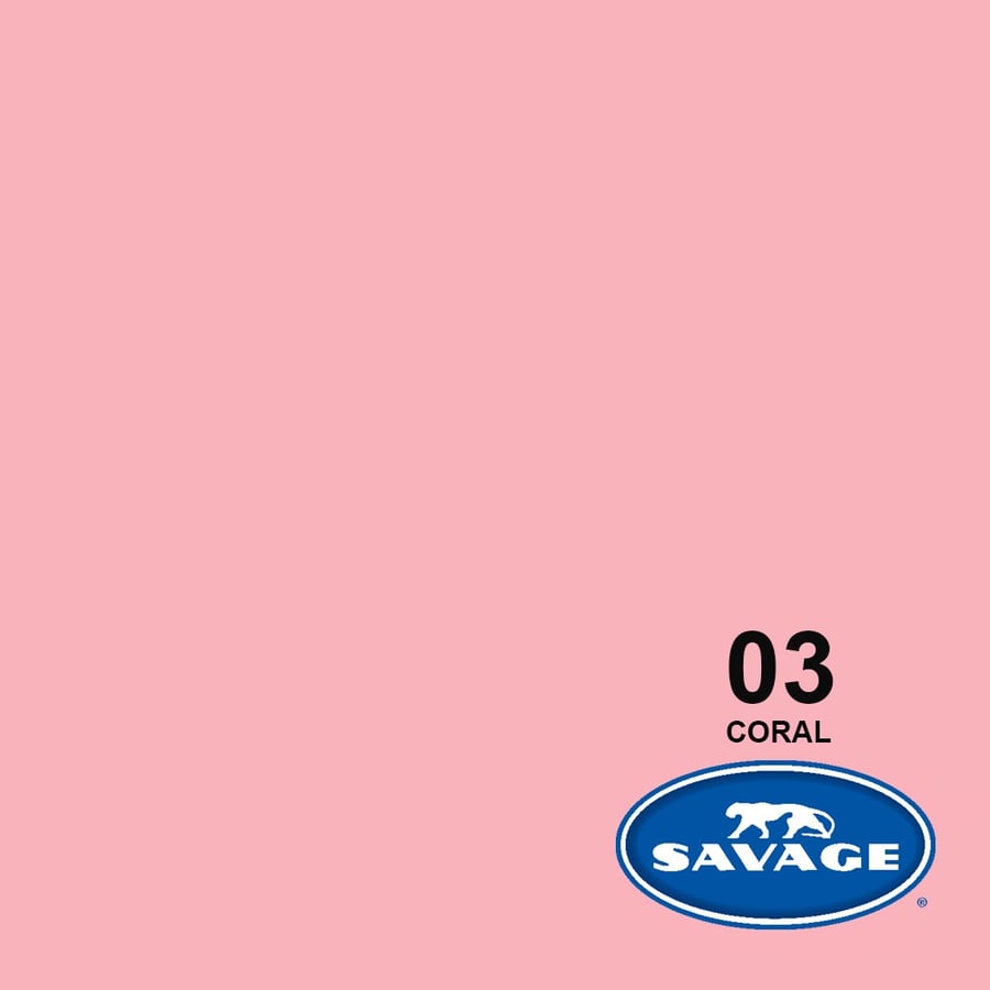 Savage #03 Seamless Background Paper (Coral, 2.72 x 11m)