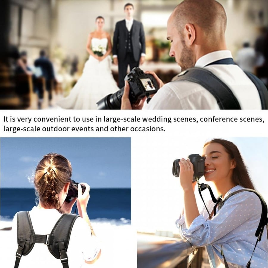 K&F Concept Adjustable Digital Camera Double Shoulder Strap with Quick Release