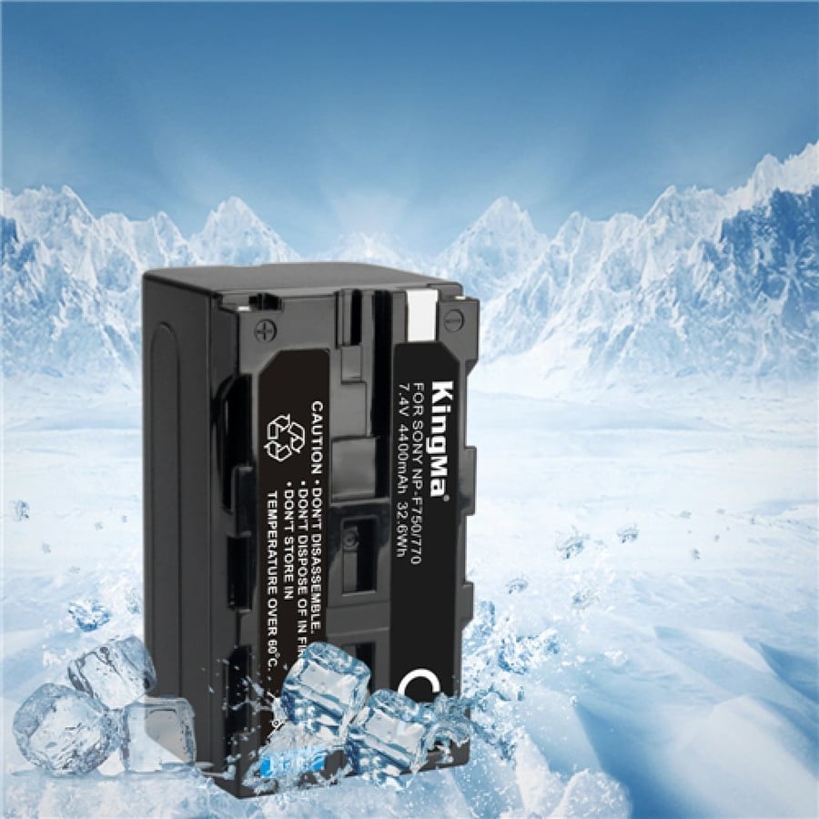 KingMa 4400mAh NP-F750 2-Pack Battery and LCD Dual Charger Kit for Sony