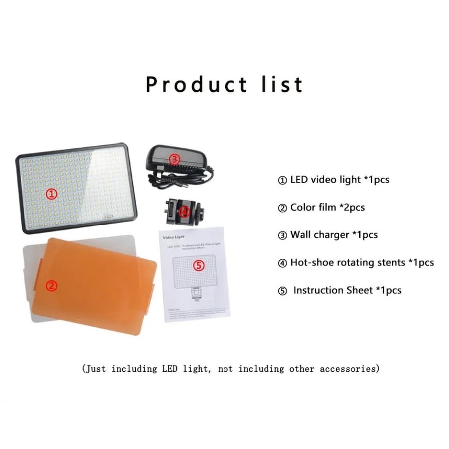 KingMa LED-320I video light built-in 8000mAh battery
