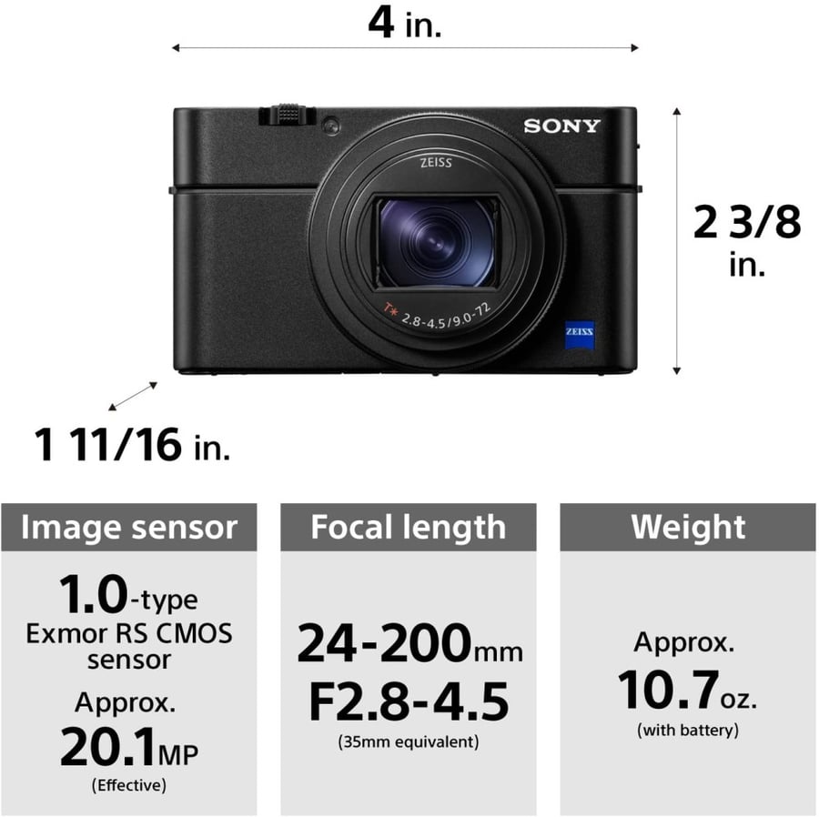 Sony Cyber-Shot RX100 VI 20.1 MP Premium Compact Digital Camera