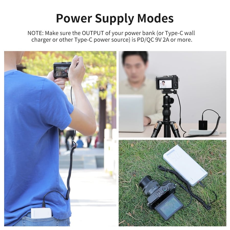 KingMa Portable LP-E17 Dummy Battery USB-C LP-E17 for Power Bank Adapter Power Supply for Canon