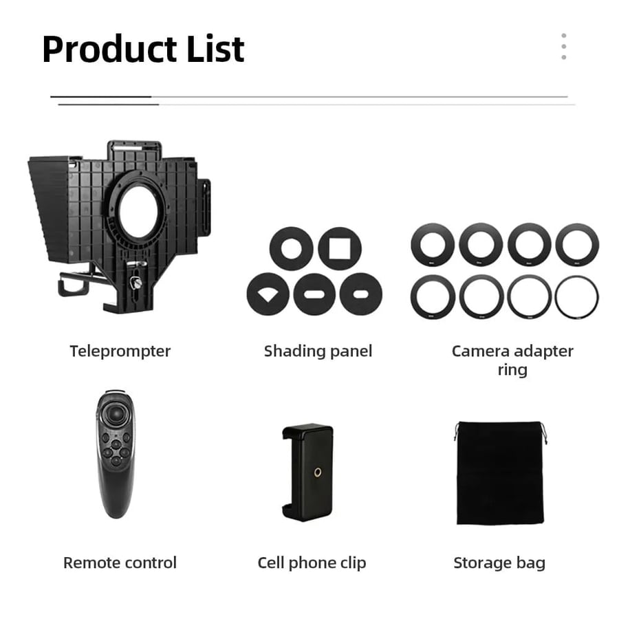 Pronstoor Teleprompter PRNTLP2