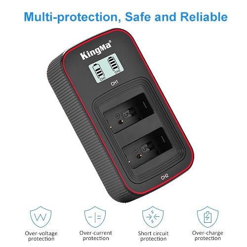 KingMa LP-E17 LCD Dual Charger