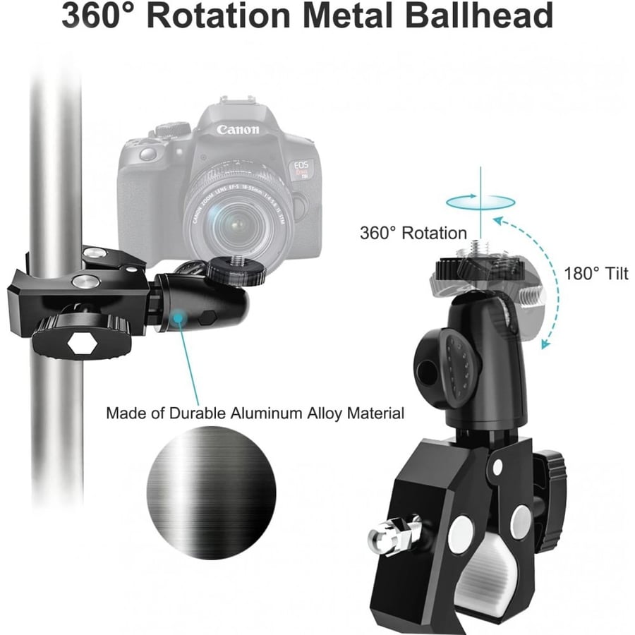 EXSHOW Motorcycle Mount for Action Cameras