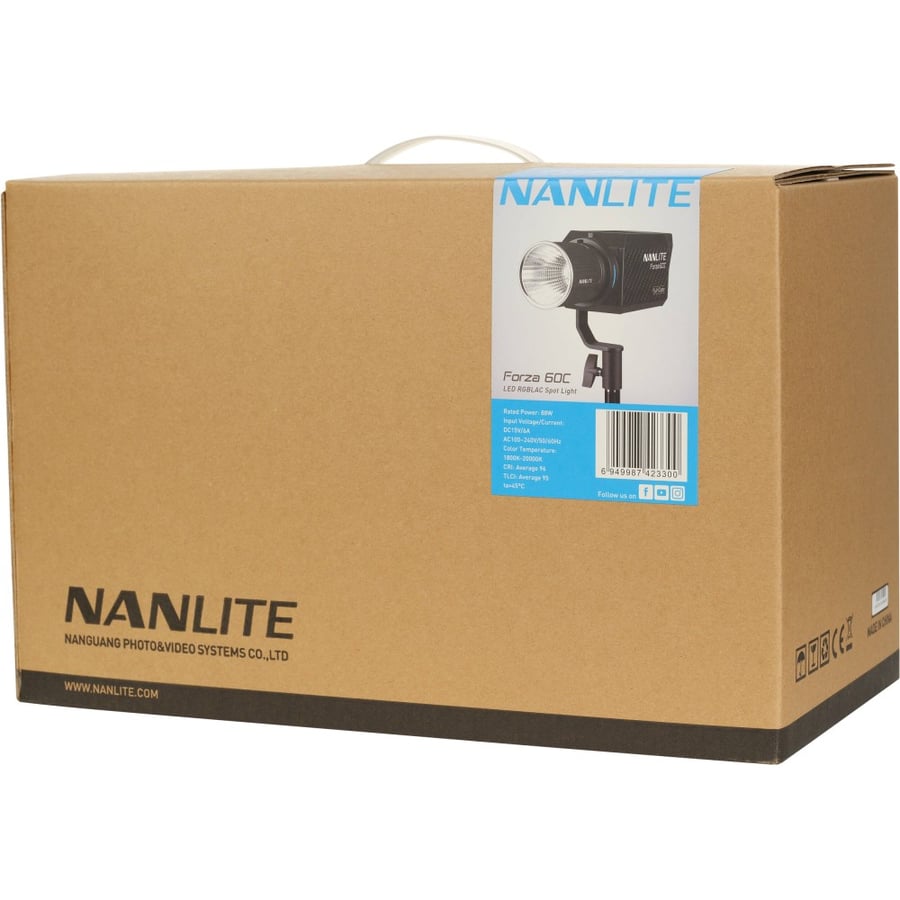 Nanlite Forza 60C RGBLAC LED Spot Monolight Kit