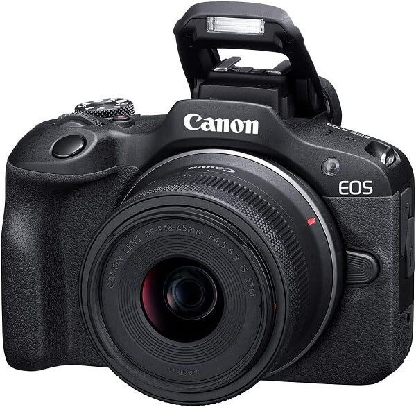 كاميرا كانون EOS R100 ميرورلس مع عدسة RF-S 18-45mm
