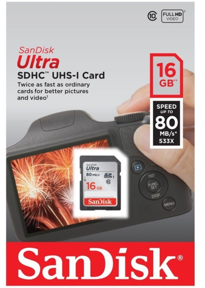 SANDISK ULTRA SDHC™/SDXC™ UHS-I MEMORY CARD 16GB