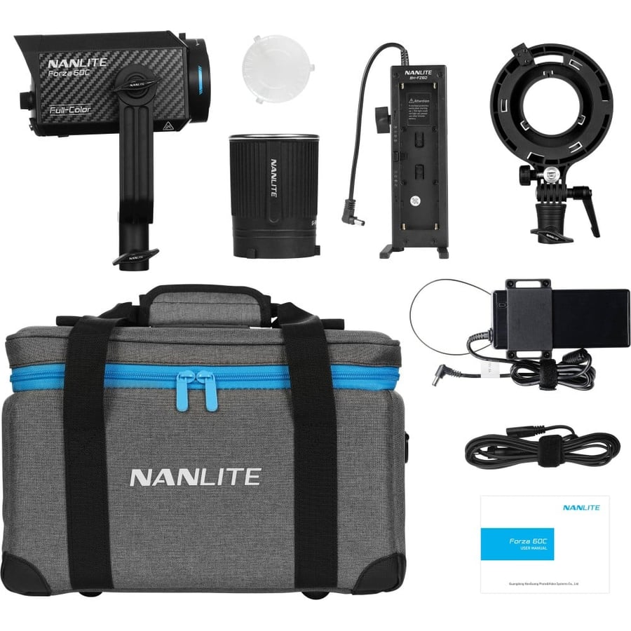 Nanlite Forza 60C RGBLAC LED Spot Monolight Kit