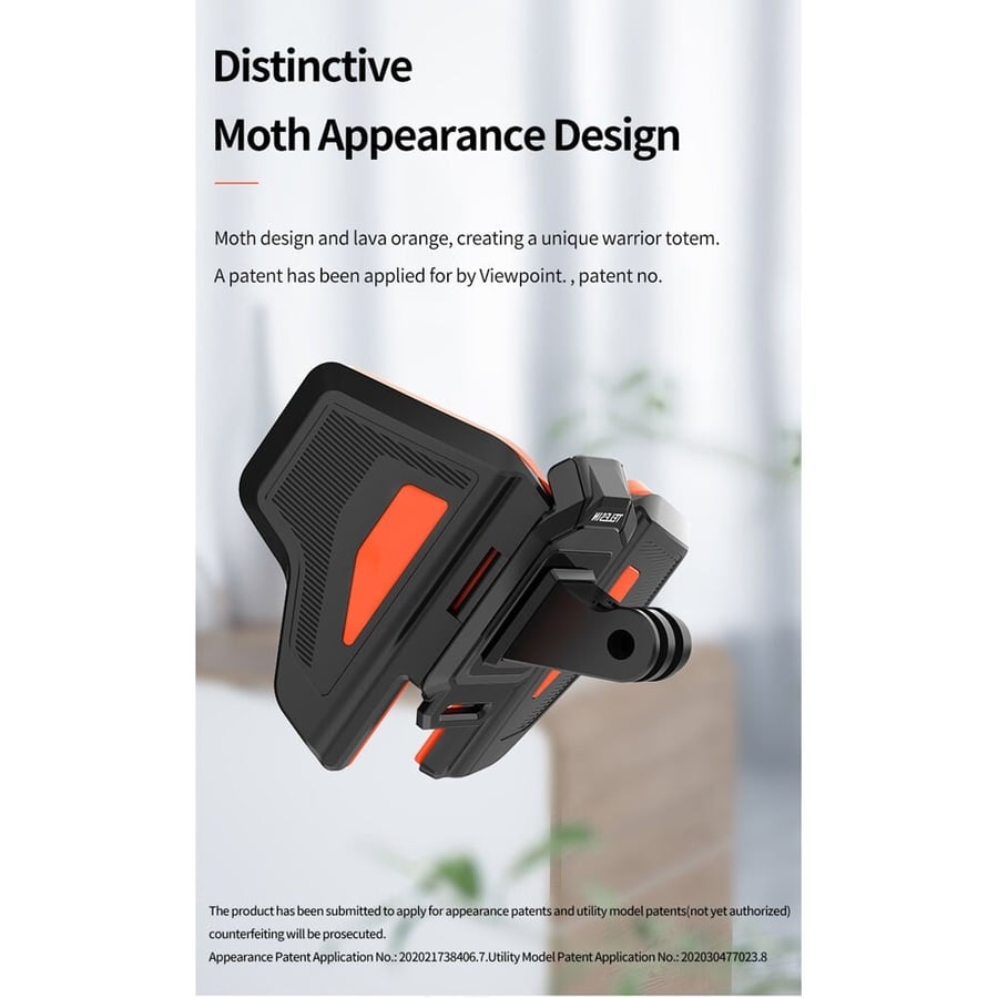 TELESIN Motorcycle Helmet Chin Mount for Action Cameras