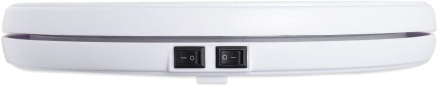 White Rotating Turntable Display Stand with LED, 12 Inch / 30cm