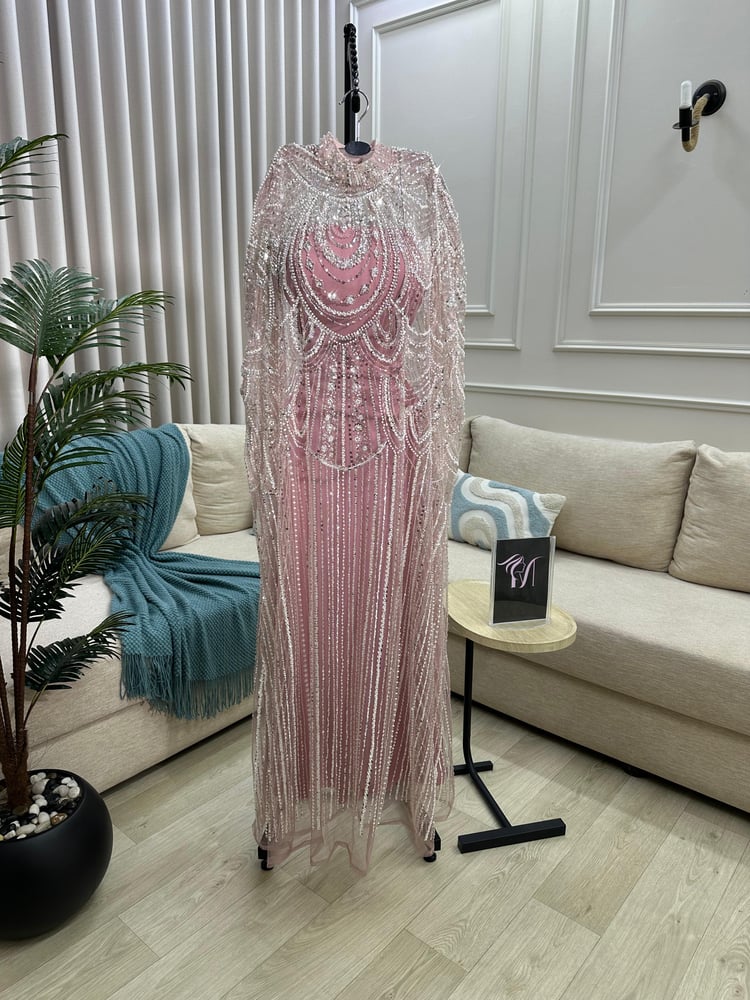 Women's evening dress with elegant embroidery, 5 luxurious colors, MANIKAN