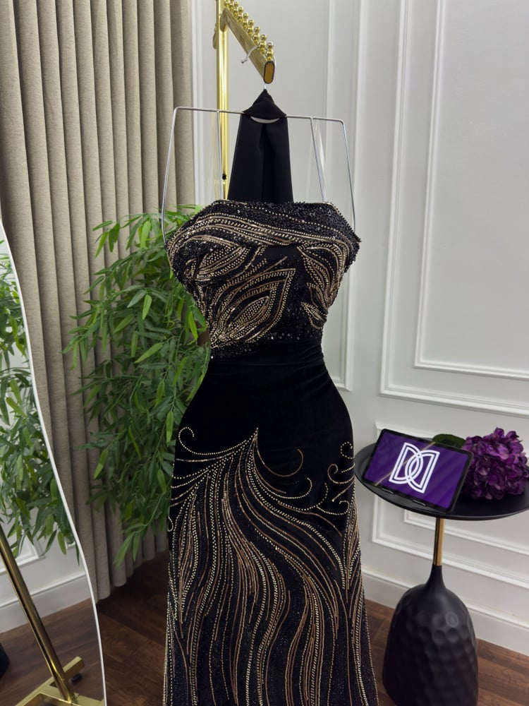 فستان نسائي سهره جذااااب تطريز راقي Dior