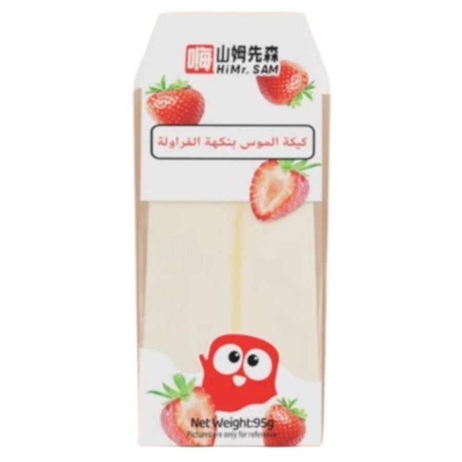 Strawberry-flavored mousse cake 95g