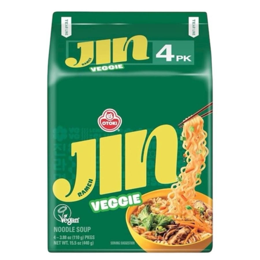 Gina Ramen with vegetable flavor BTS sticker 4pk