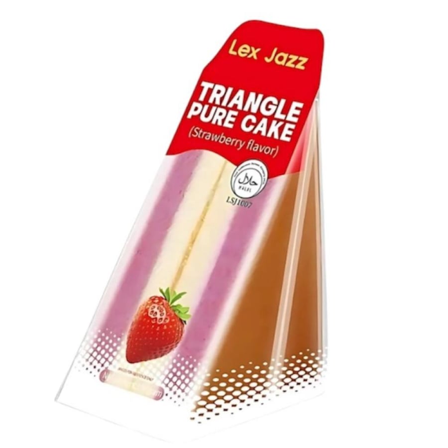 Lex jazz Japanese cake triangle with strawberry flavor 100g