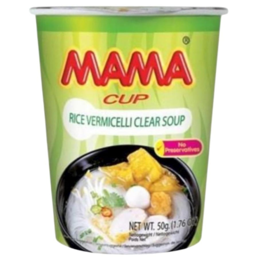 Mama rice vermicelli, regular soup flavor, 50g