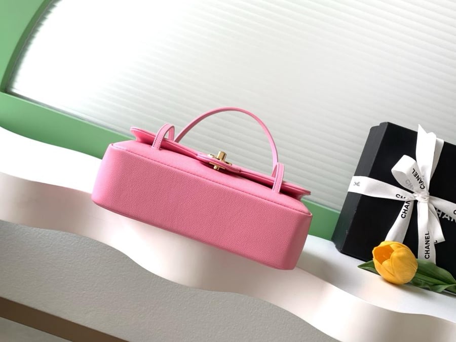 Chanel Grained Leather Flap Shoulder Bag