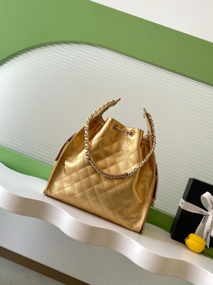 Chanel AS5293 Quilted Hobo Drawstring Bag