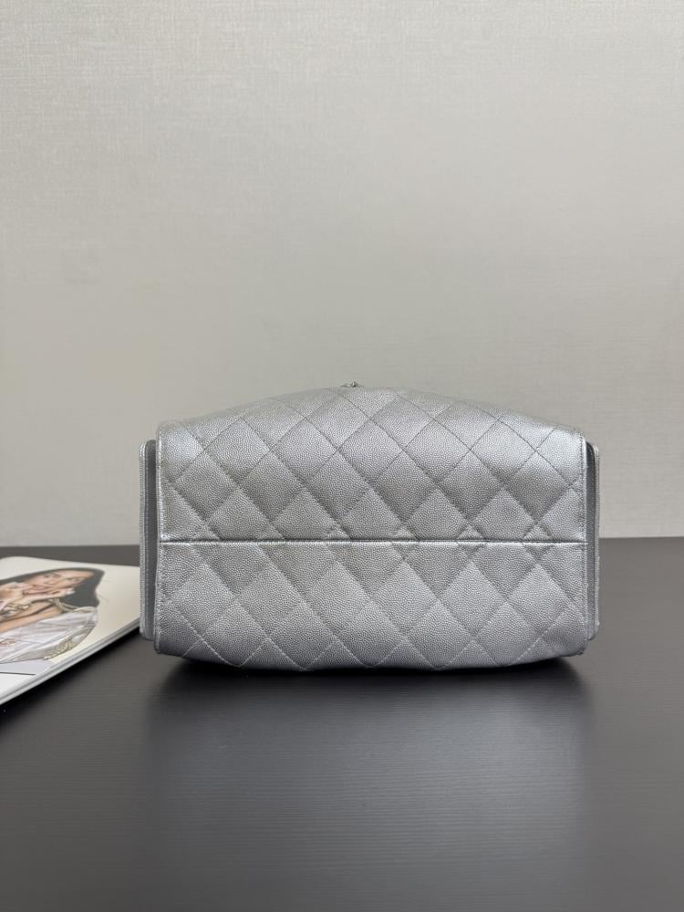Chanel Quilted Drawstring Tote Bag