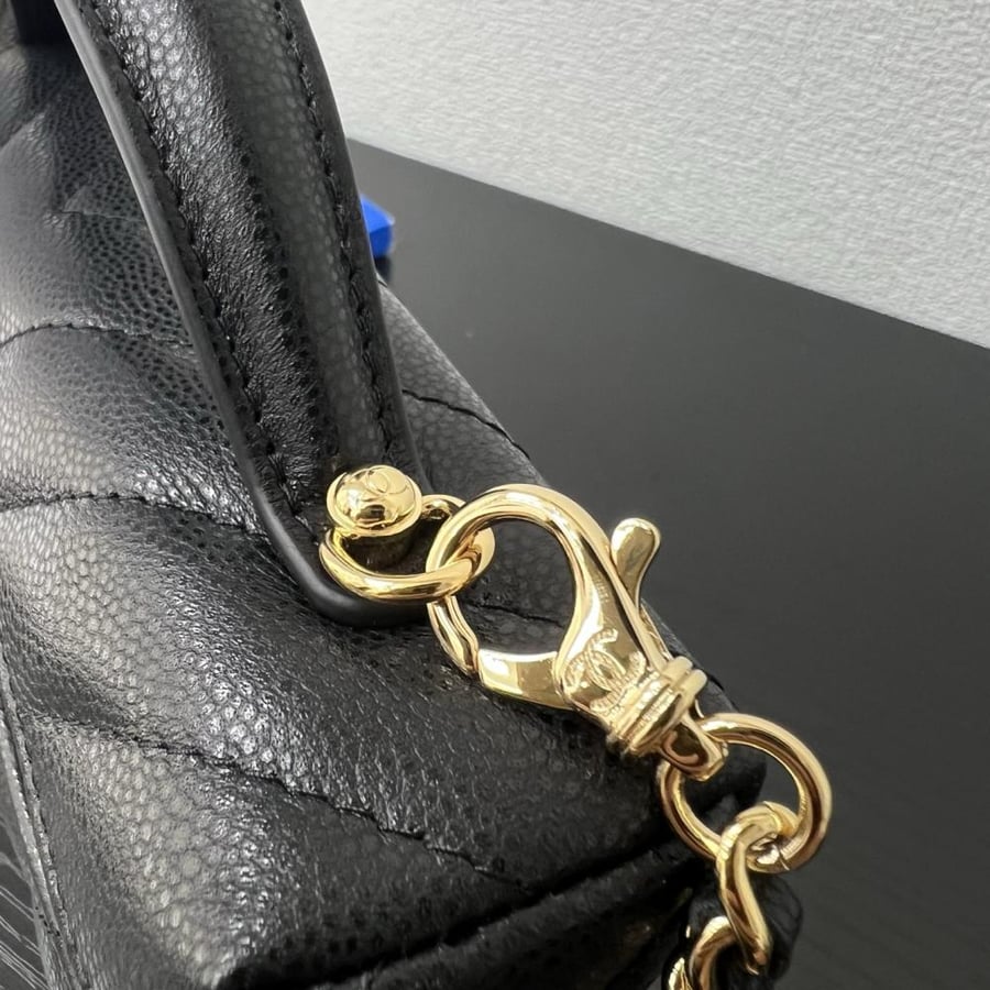 Chanel Quilted Grained Leather Vanity Case
